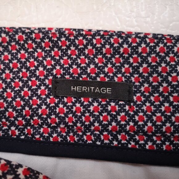 Talbots Heritage Petites Ladies Size 14P Navy & Red Pants - Picture 6 of 12